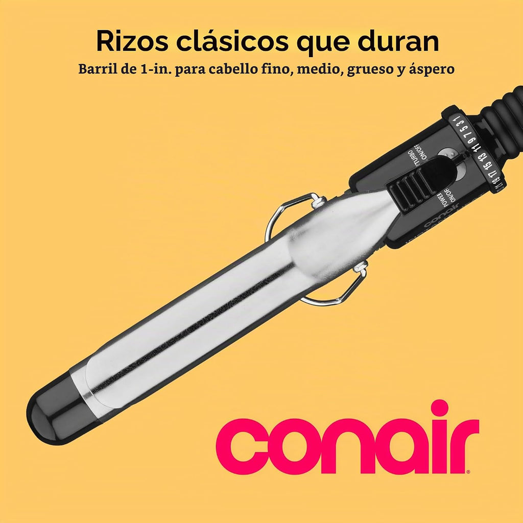 Conair Instant Heat - Rizador de pelo de 1 pulgada, barril de 1 pul...