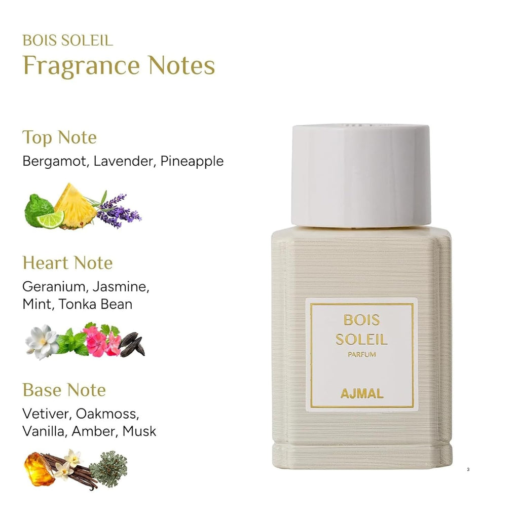 Ajmal Oud Marquis Bois Soleil Eau de Parfum para hombre, 3.4 fl oz...