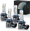 FTEVAR 9005 9006 Bombillas LED Combo, 60000LM 6000K Blanco, Tamaño...