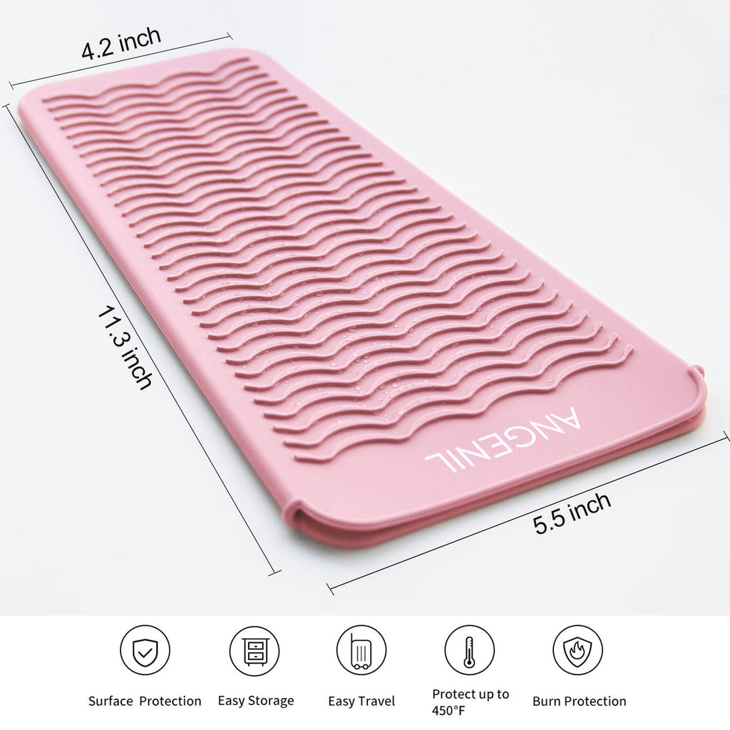 ANGENIL - Alfombrilla de silicona resistente al calor para plancha...