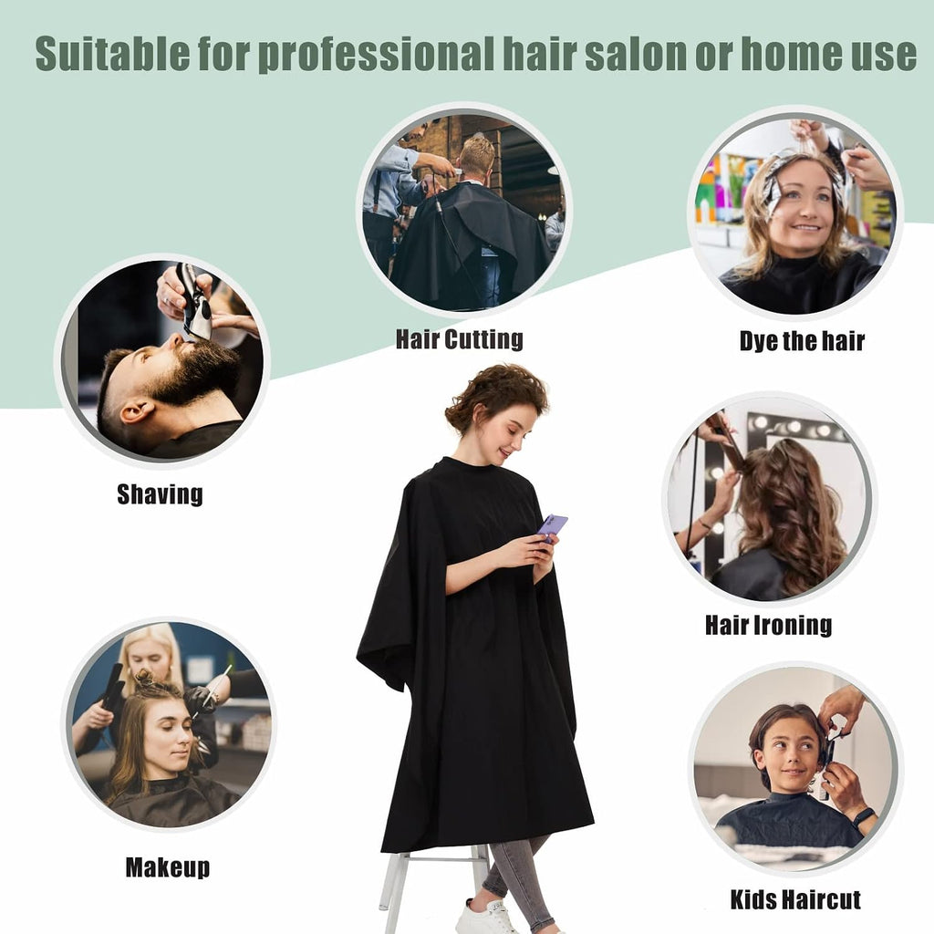 izzycka Capa de Barbero Profesional con Sisas - Manos Libres Multiu...