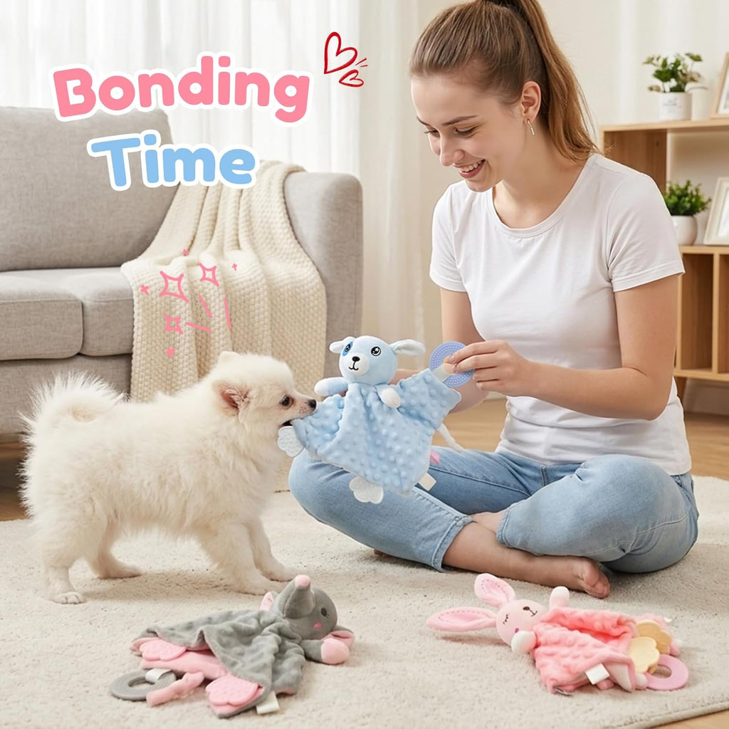 BluPup Juguetes para perros pequeños masticadores suaves – Paquete...