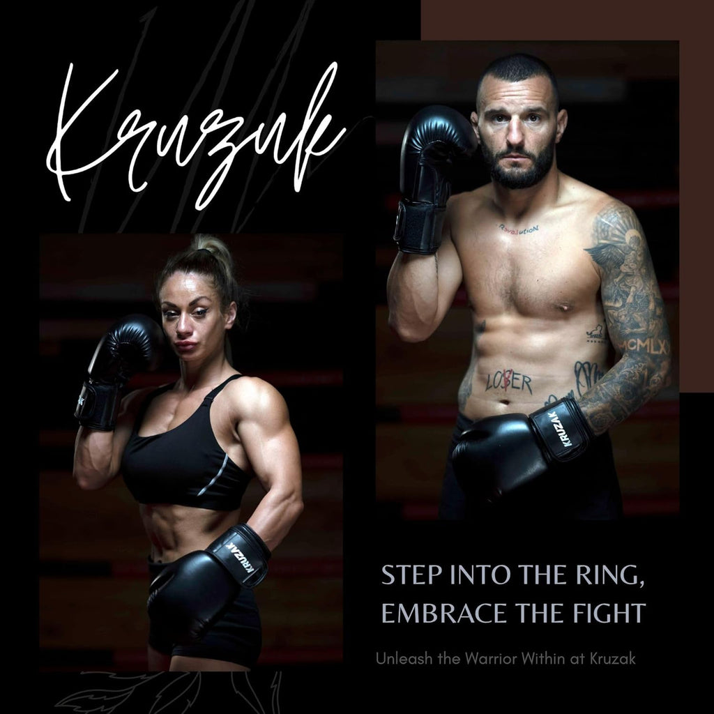 Kruzak - Guantes de boxeo para hombres y mujeres, guantes de sparri...