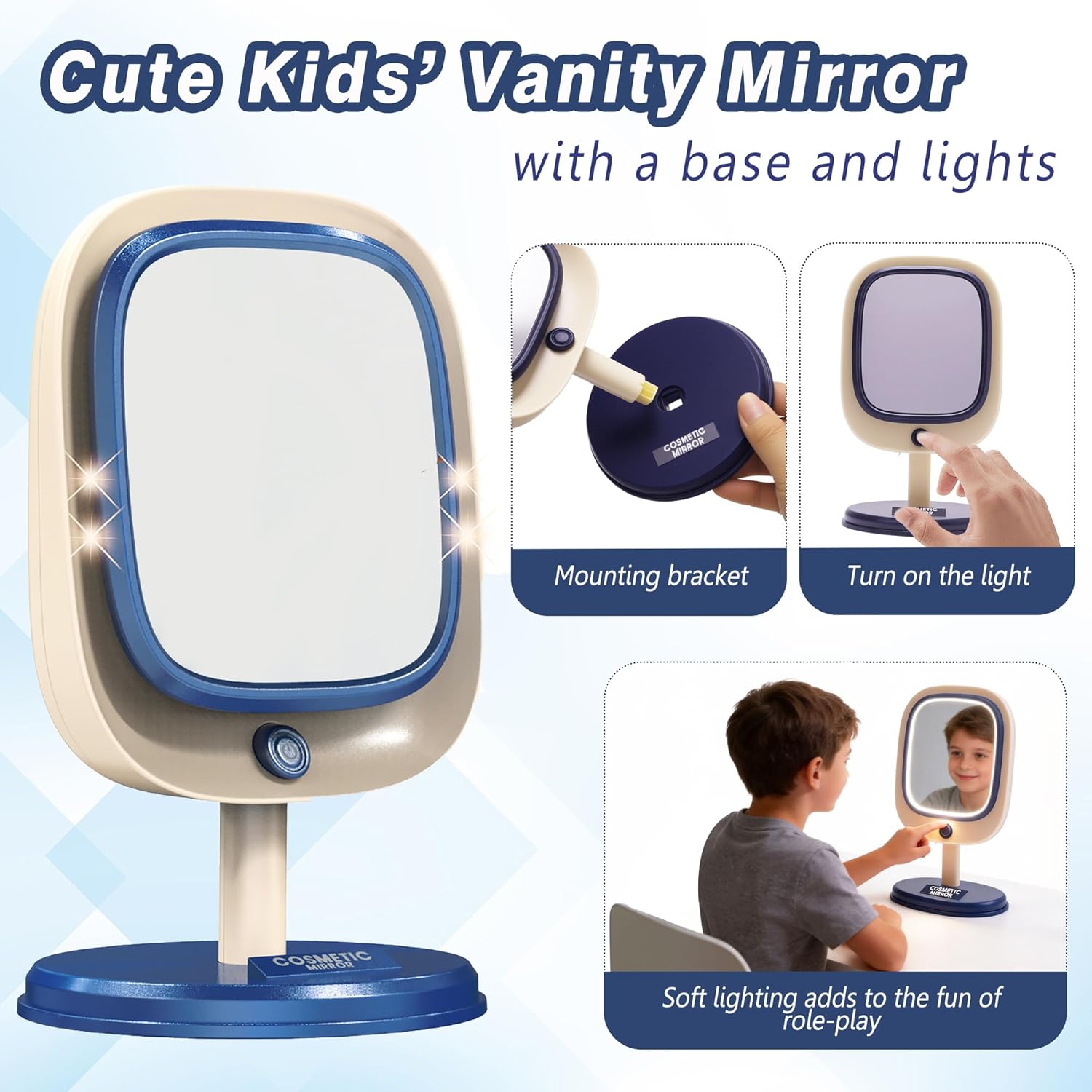Juguetes de simulación para niños, kit de afeitado para niños peque...