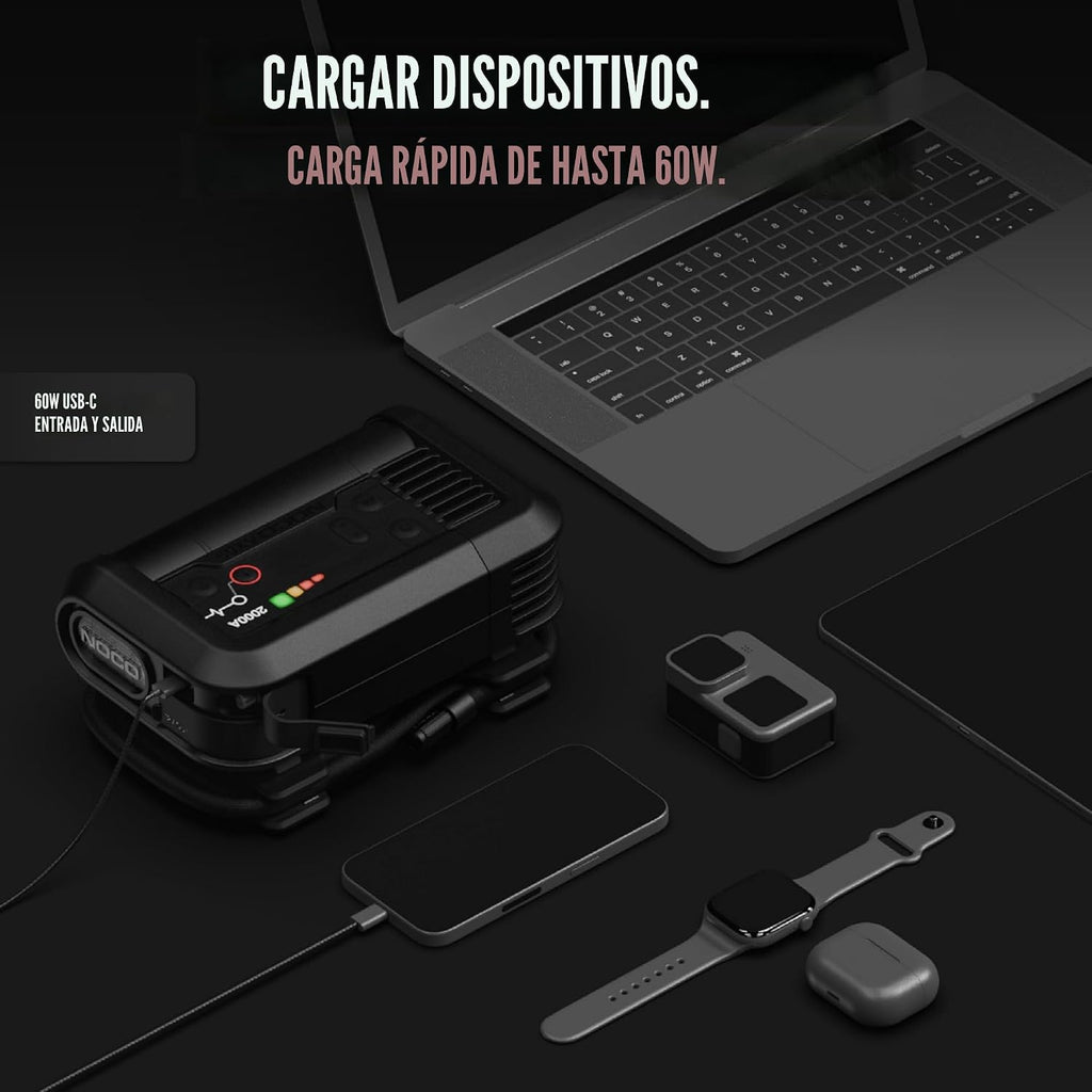 NOCO Boost+Air AX65: Arrancador de 2000A con compresor de aire e in...