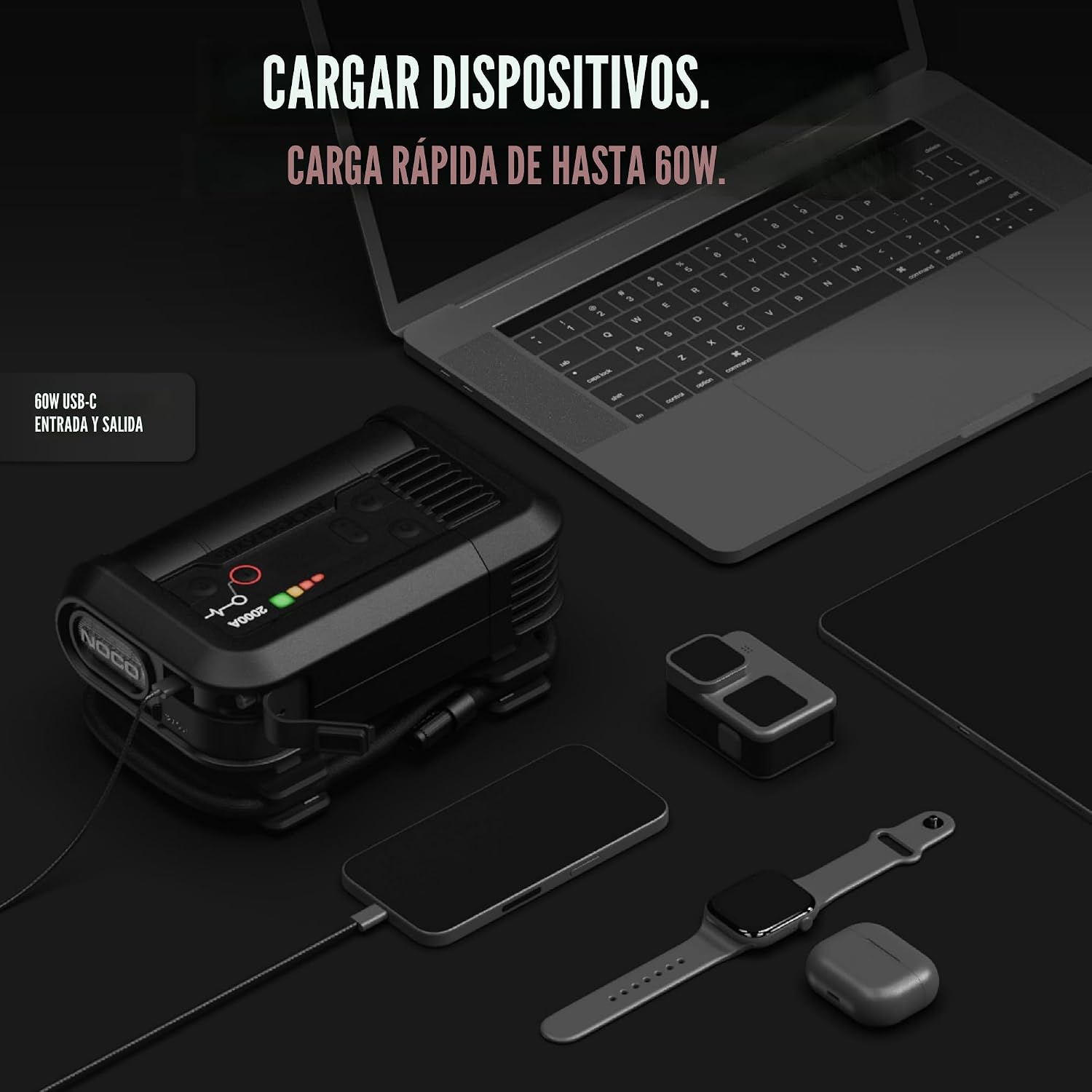 NOCO Boost+Air AX65: Arrancador de 2000A con compresor de aire e in...