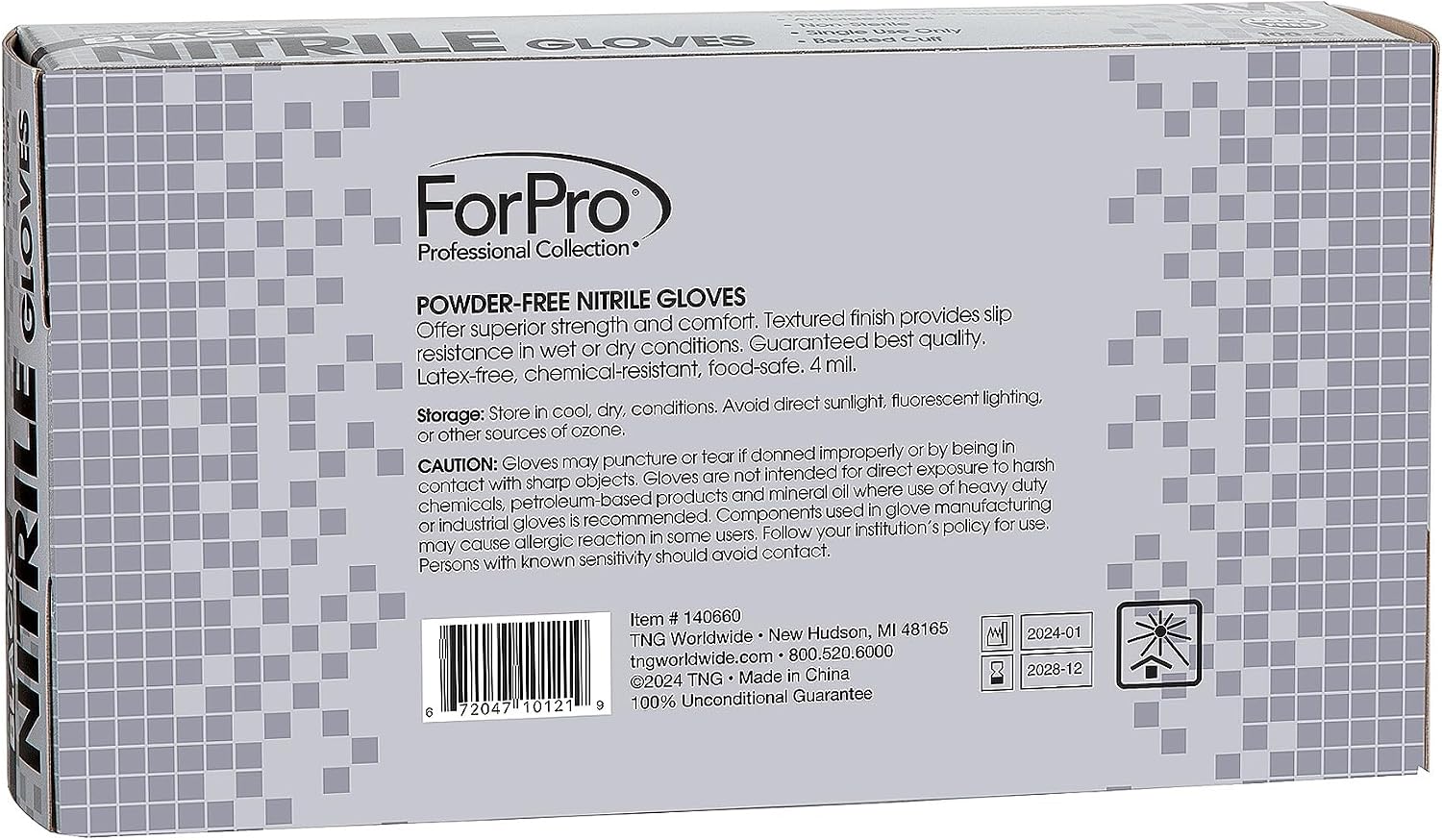 ForPro - Guantes desechables de nitrilo, resistentes a productos qu...
