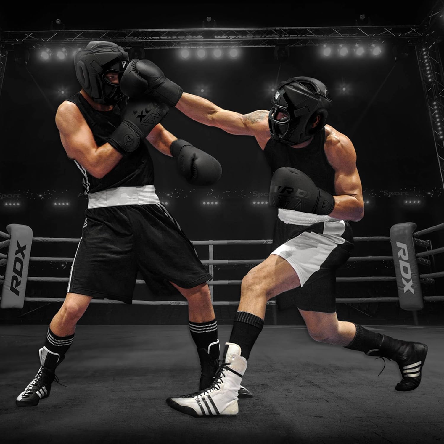 RDX Equipo de Protección para Boxeo MMA Muay Thai, Protector Facial...