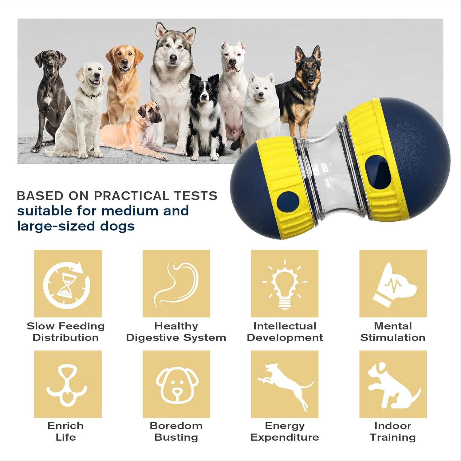 TLKNG Juguete de enriquecimiento para perros de tamaño extra grande...