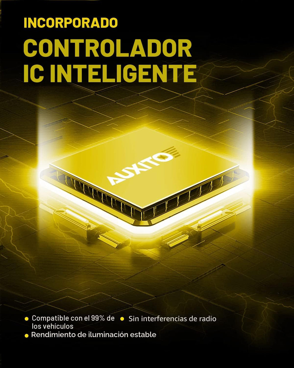 AUXITO Bombillas LED antiniebla H11\/H8\/H16 o DRL, 6000 lúmenes, l...