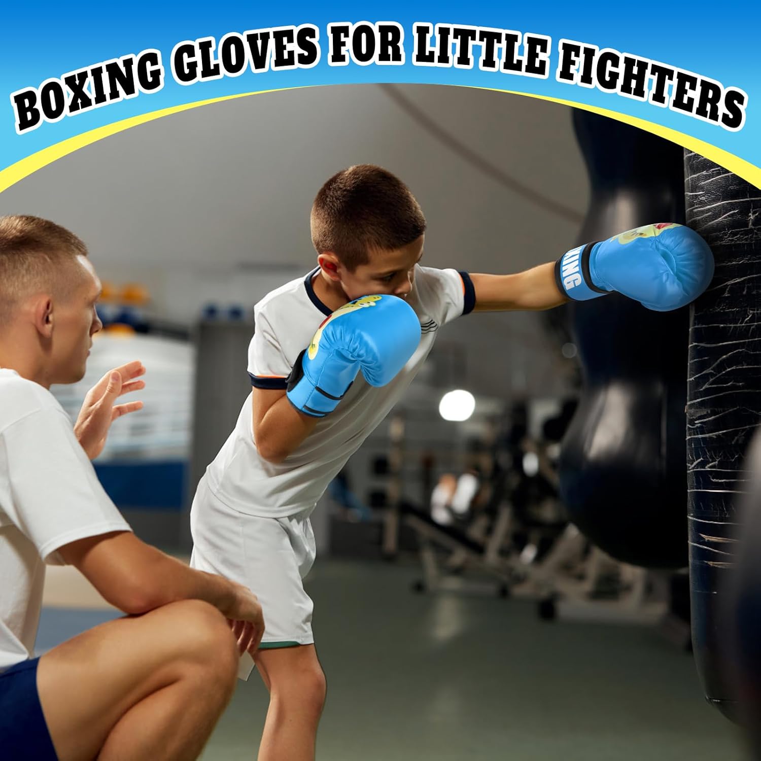 Guantes de boxeo para niños y niñas, guantes de entrenamiento de bo...