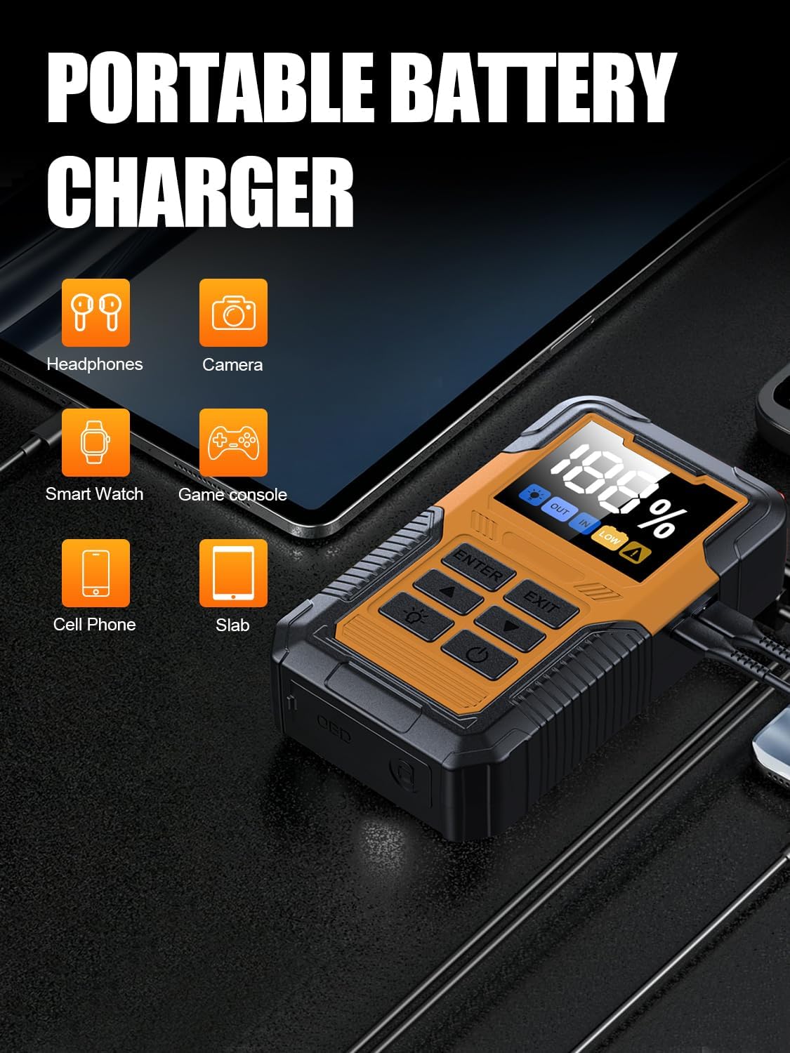 Arrancador de batería de automóvil con escáner OBD2 7000A para todo...