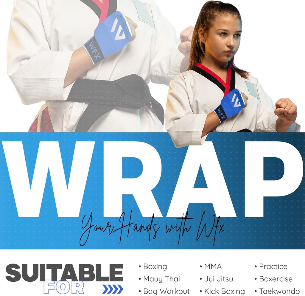 WFX - Guantes de mano para niños y jóvenes de boxeo, interiores, co...