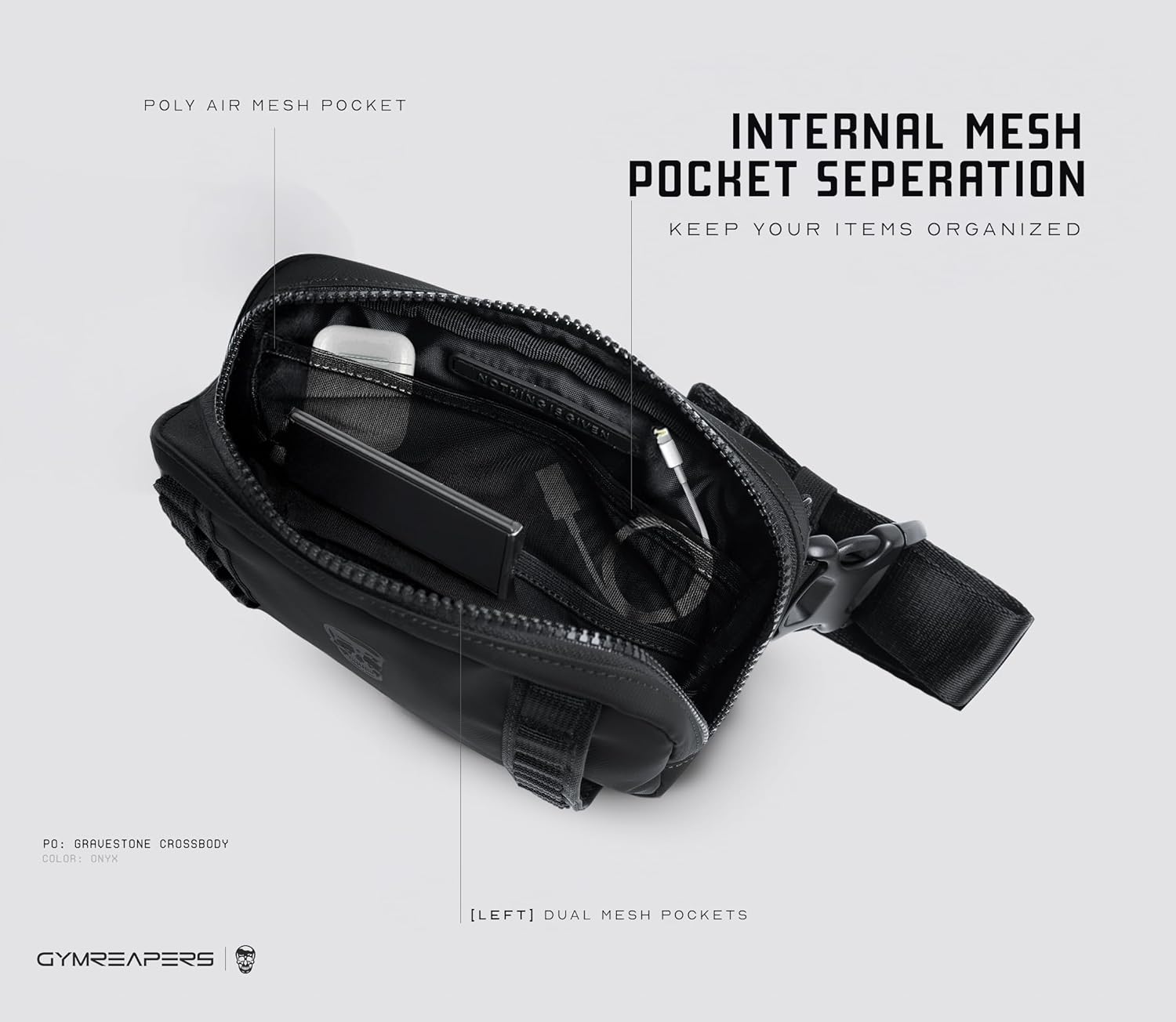 Gymreapers Bolsos cruzados pequeños de viaje para hombres y mujeres...
