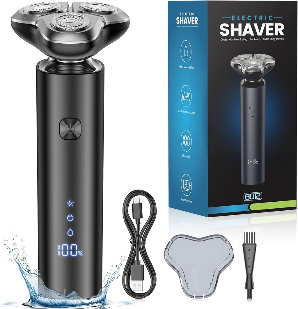 Maquinilla de afeitar eléctrica para hombres, maquinilla de afeitar...
