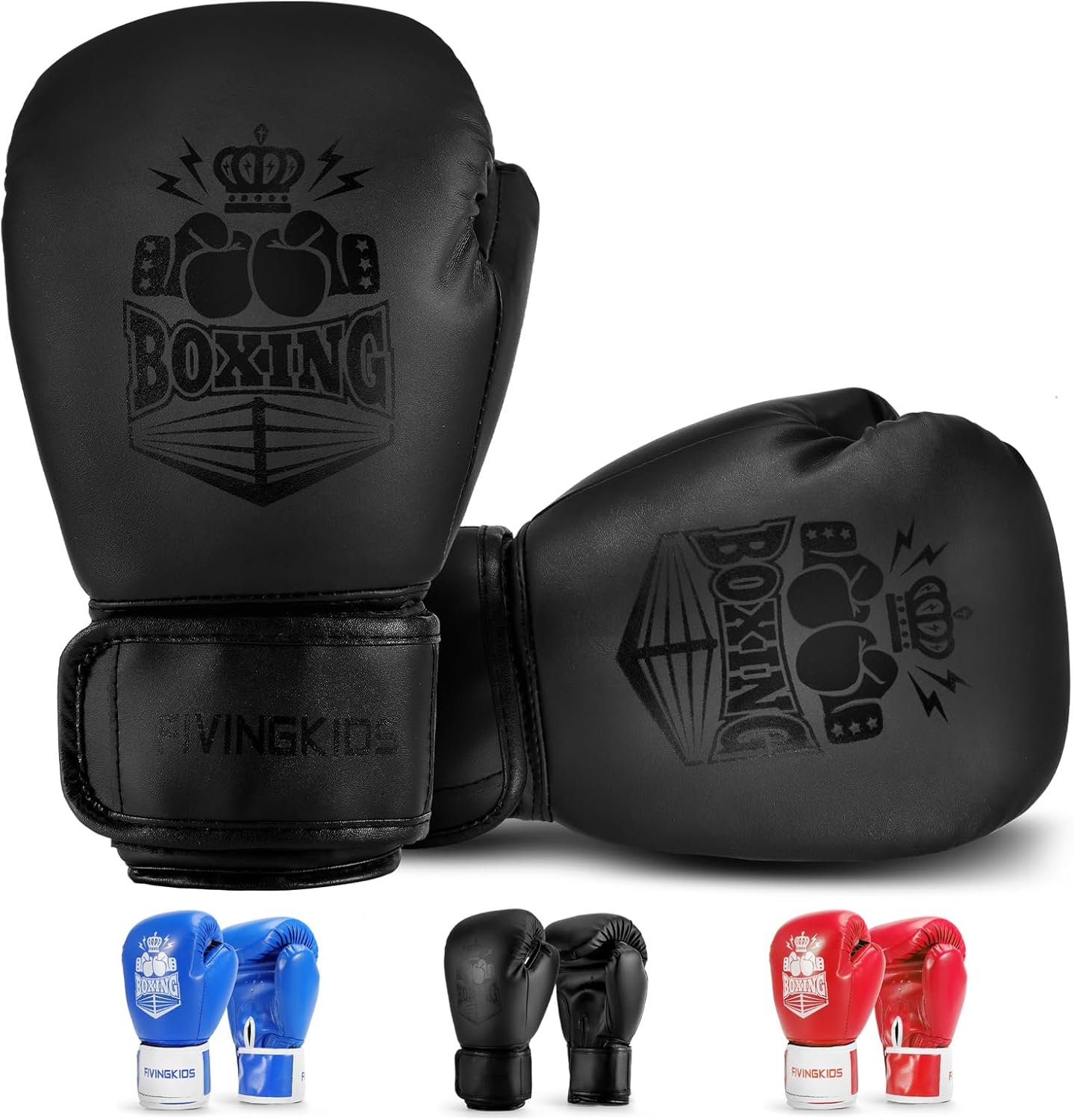 Guantes de boxeo para niños y niñas, guantes de entrenamiento de bo...