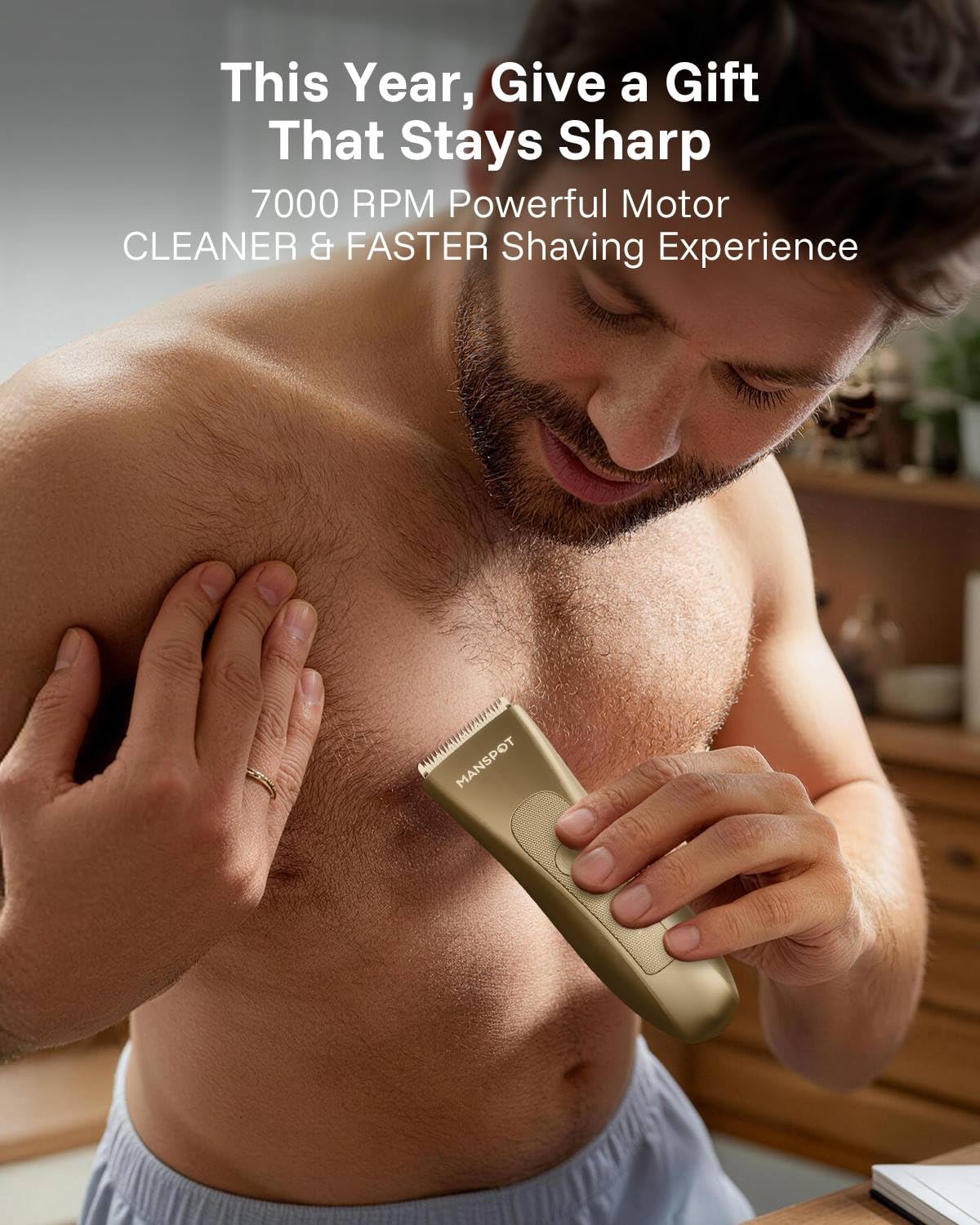 MANSPOT - Recortadora de pelo para hombres, regalos para hombres, r...