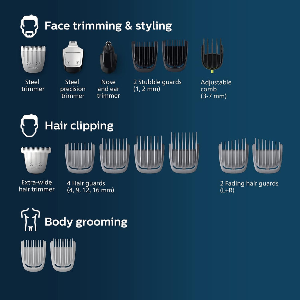 Philips Norelco Multigroom 5000 Series, Afeitadora y Cortadora de P...
