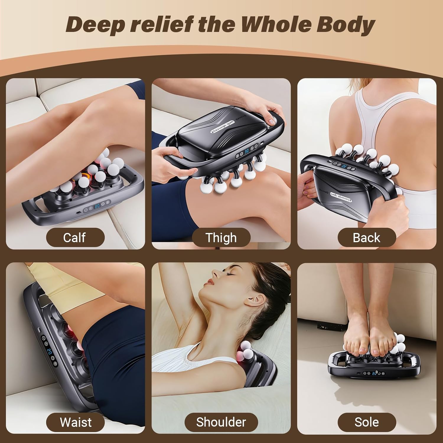 ENRIPRT 20 Head Massage Gun Deep Tissue, 2026 Upgrade Back Muscle M...