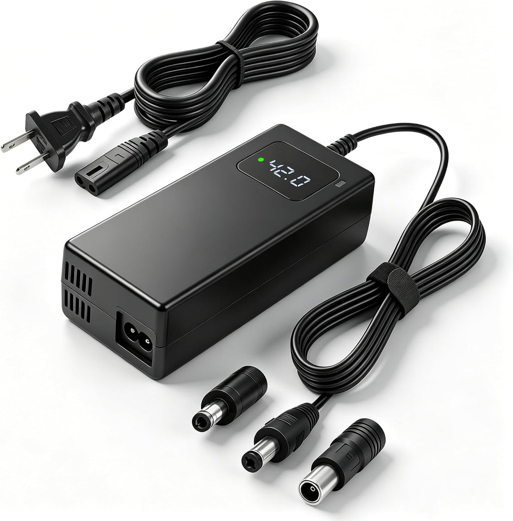 Cargador de batería de 42V 2A para baterías de litio 10S 36V | DC 5...