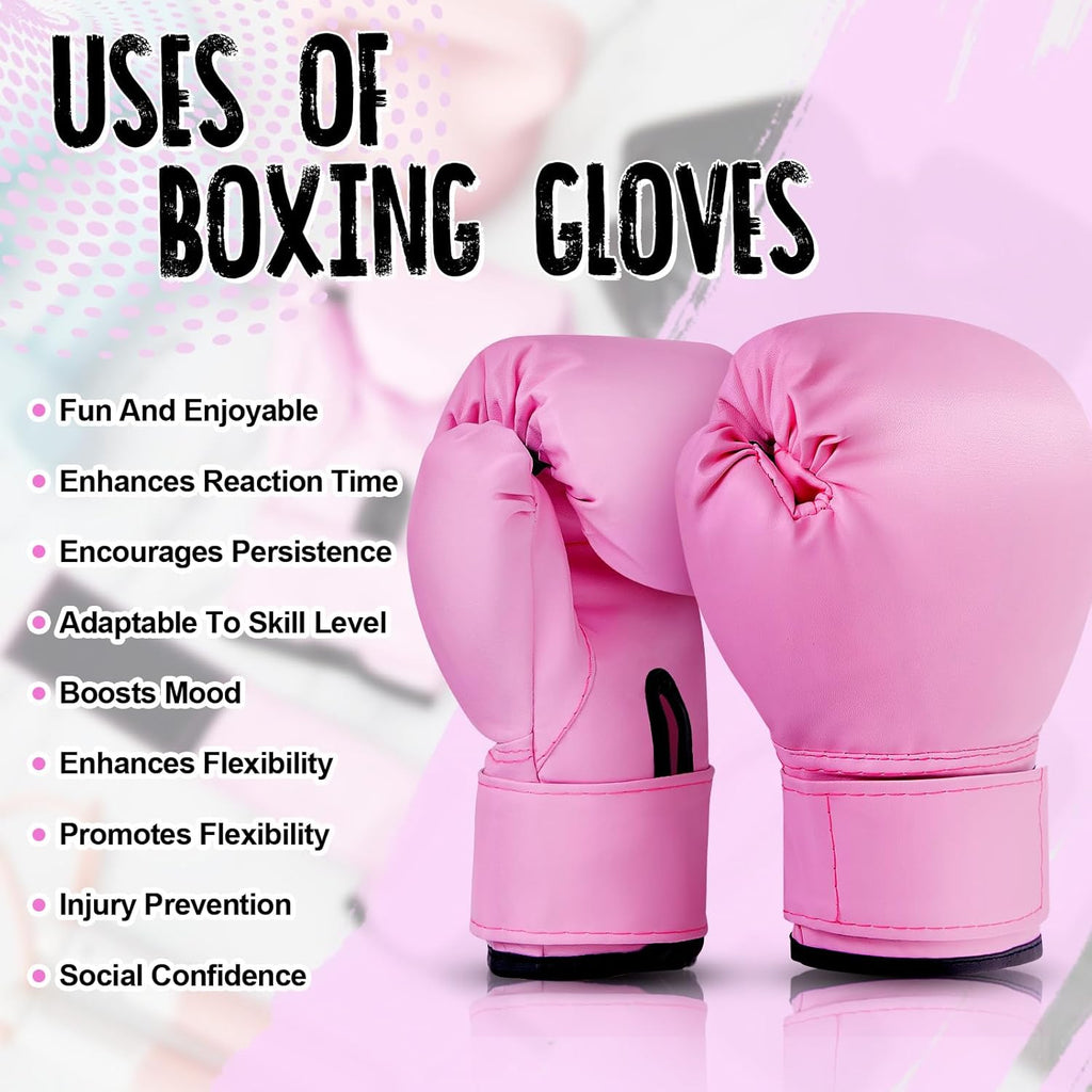 VercanMonth 2 pares de guantes de boxeo para niños de 6 oz, guantes...