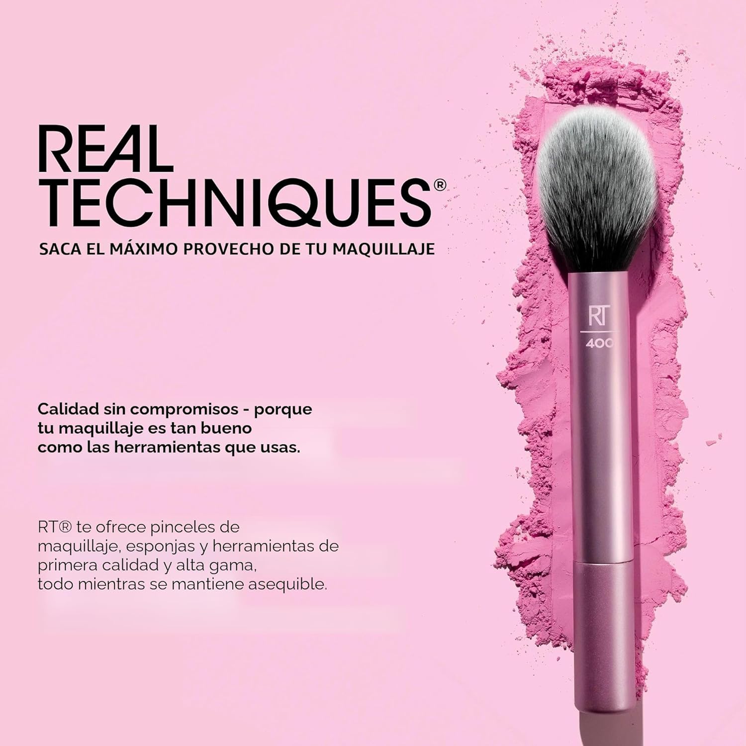 Real Techniques Vivid Escape Glow-To-Go Juego de brochas de maquill...