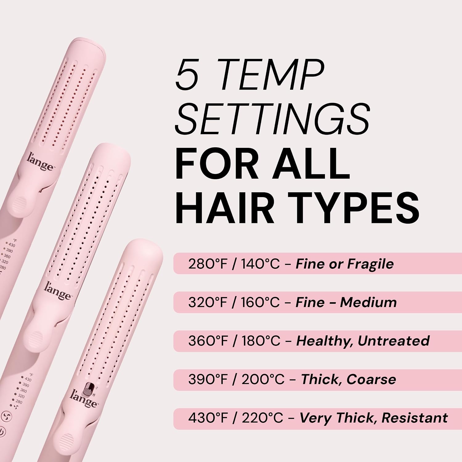 L'ANGE HAIR Le Duo Grande 360° Airflow Styler | Varita rizadora...