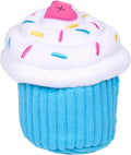 ZippyPaws Cupcake de cumpleaños - Juguetes chirriantes para mantene...