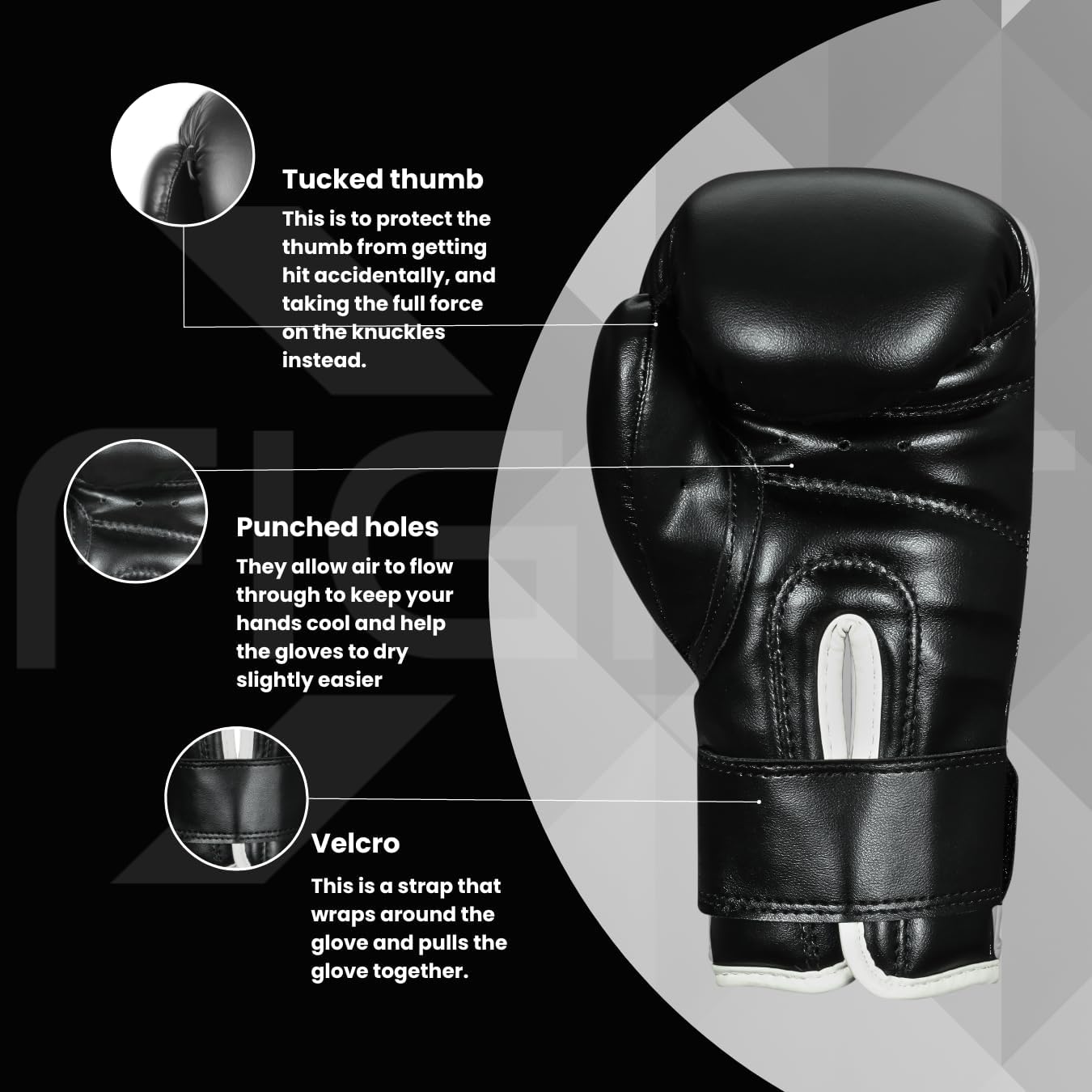 FightX Guantes de Boxeo Profesionales para Hombres y Mujeres \u2013...