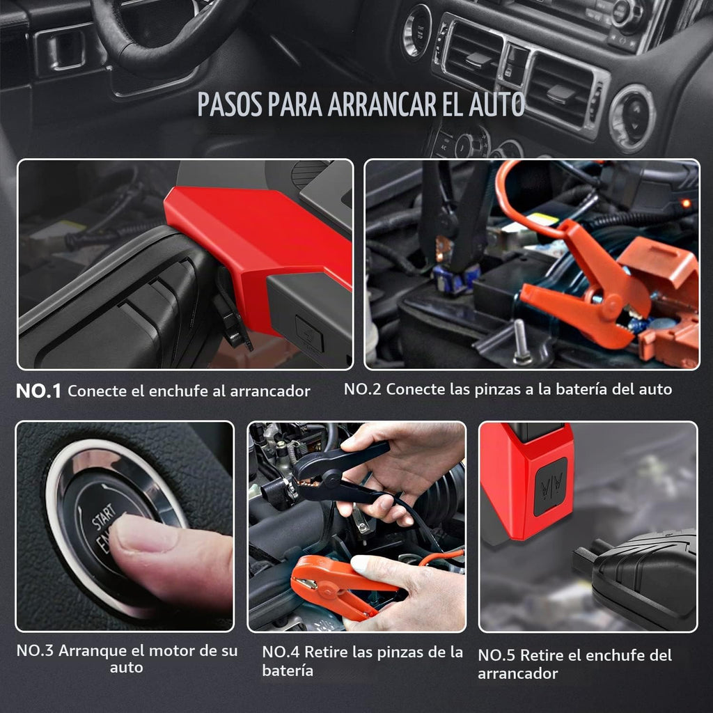 DNA Motoring TOOLS-00214 12V 1500A 15000 mAh Arrancador de batería...