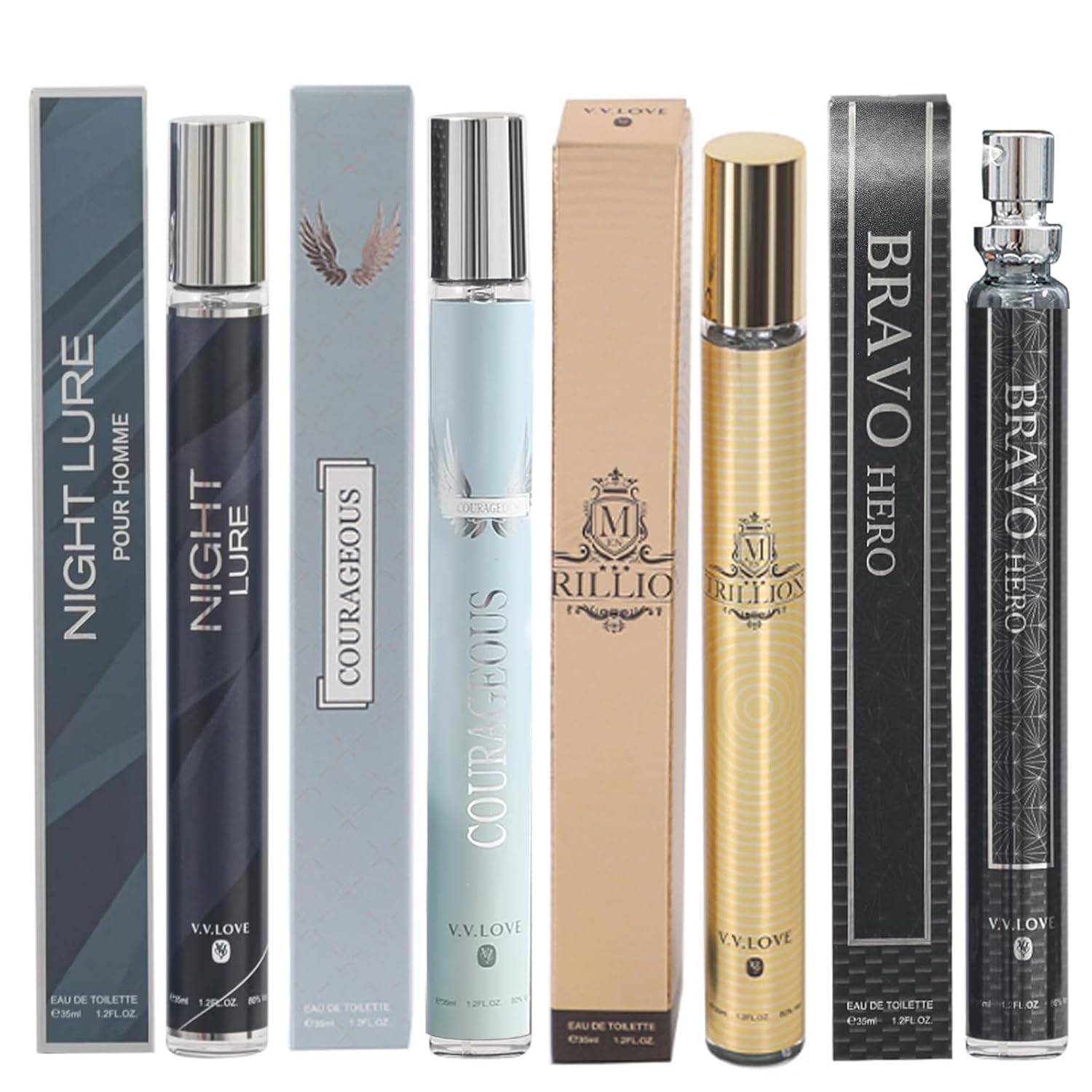 MZANK Colonia para hombre, paquete de 4 perfumes para él, muestra d...