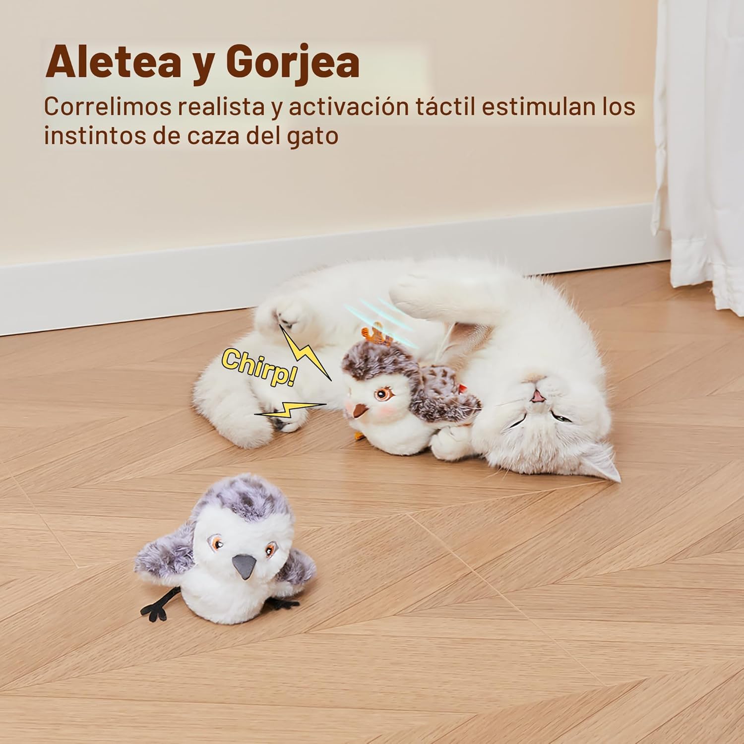 Potaroma Juguetes para Gatos 2 Piezas Pareja de Andarillas Aleteo,...