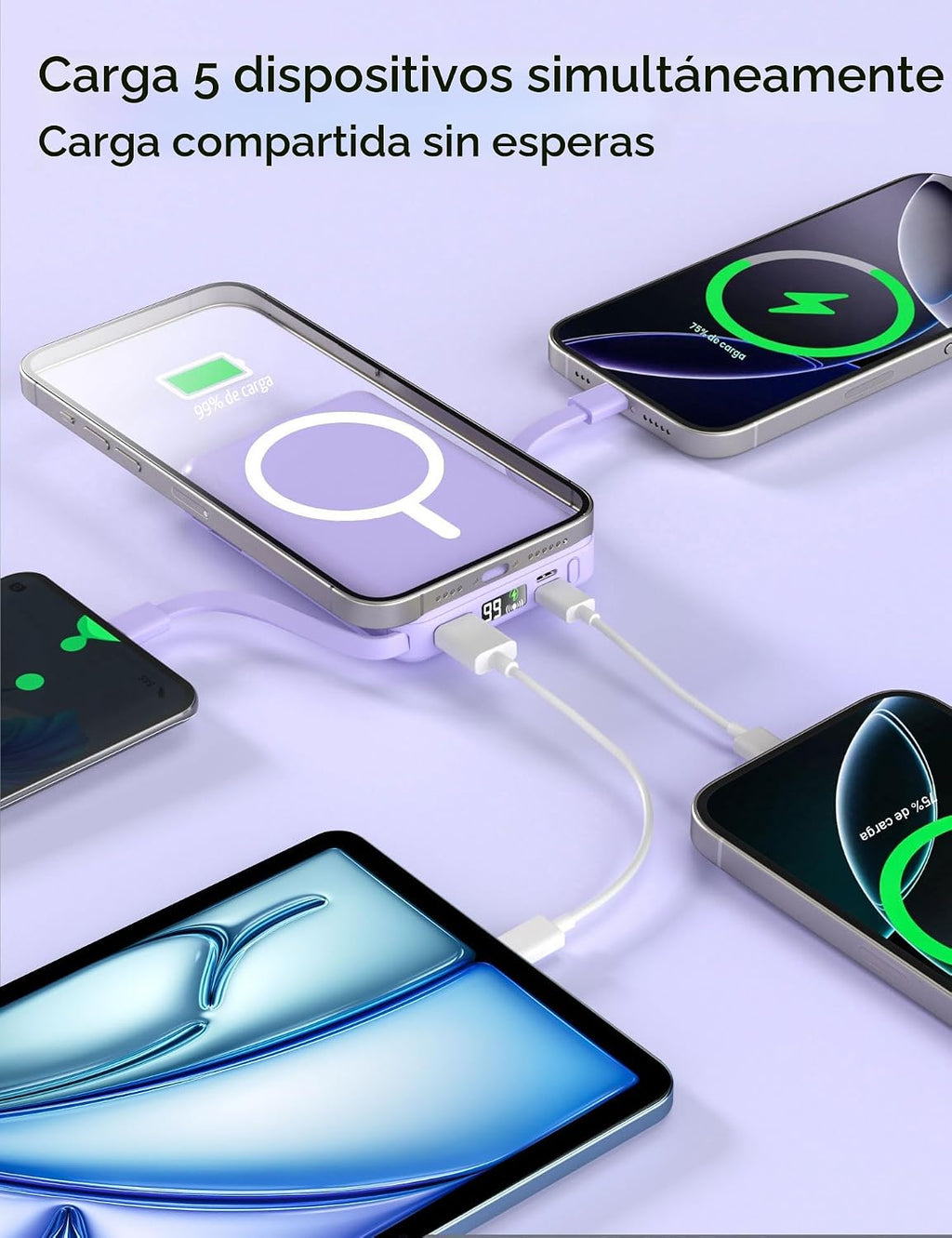podoru para Paquete de Batería Magsafe, Banco de Energía Magnético...