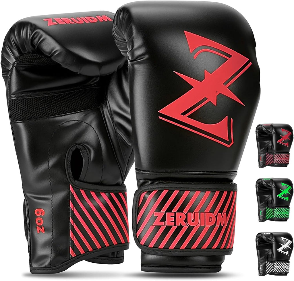 Guantes de boxeo para niños de 6 oz, guantes de entrenamiento juven...