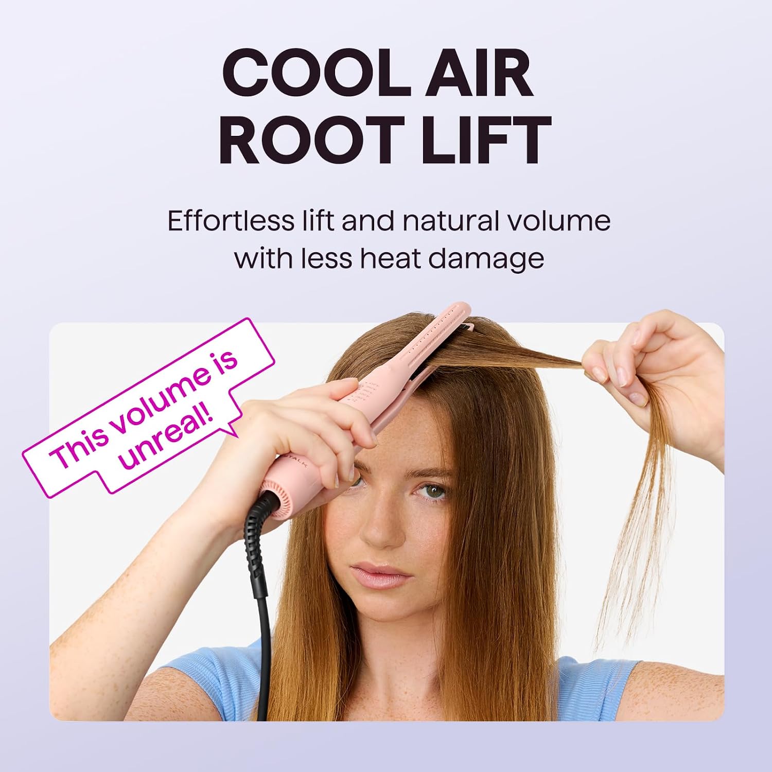 Wavytalk Cool Curl Pencil 0.65" Airflow - Plancha rizadora para cab...