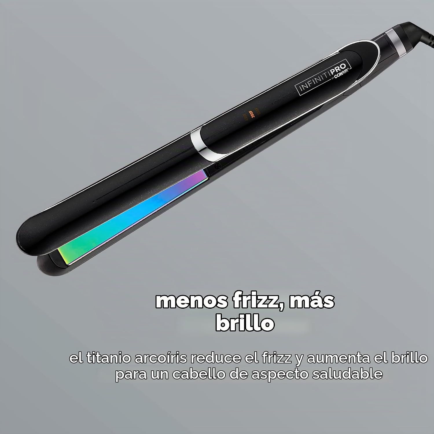 INFINITIPRO DE CONAIR - Plancha para el pelo plana de titanio arcoí...