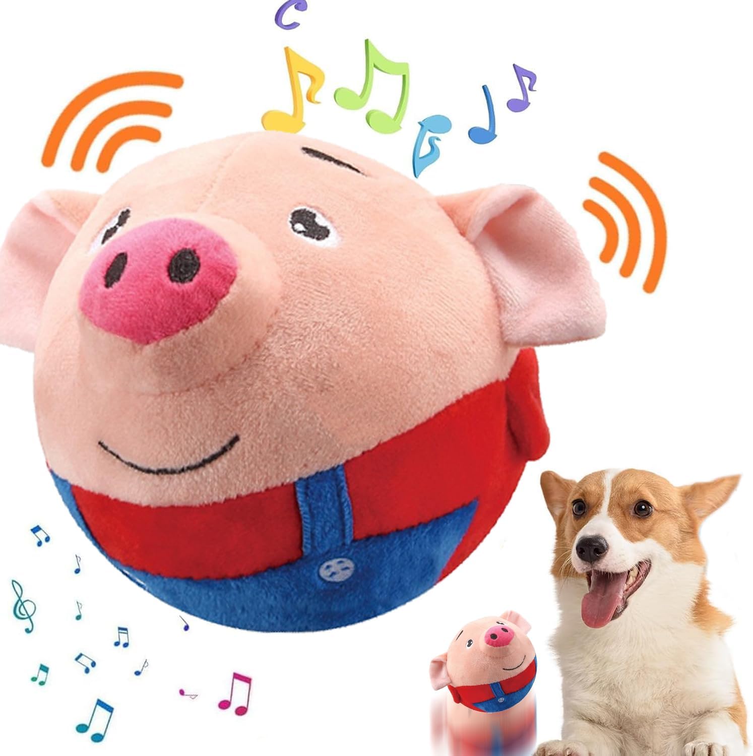 OTXKXBLP Juguete de Peluche Activo en Movimiento para Mascotas, Jug...