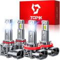 TOPIK Bombillas H11 9005 - 80.000 lm [generación actualizada] 900%...