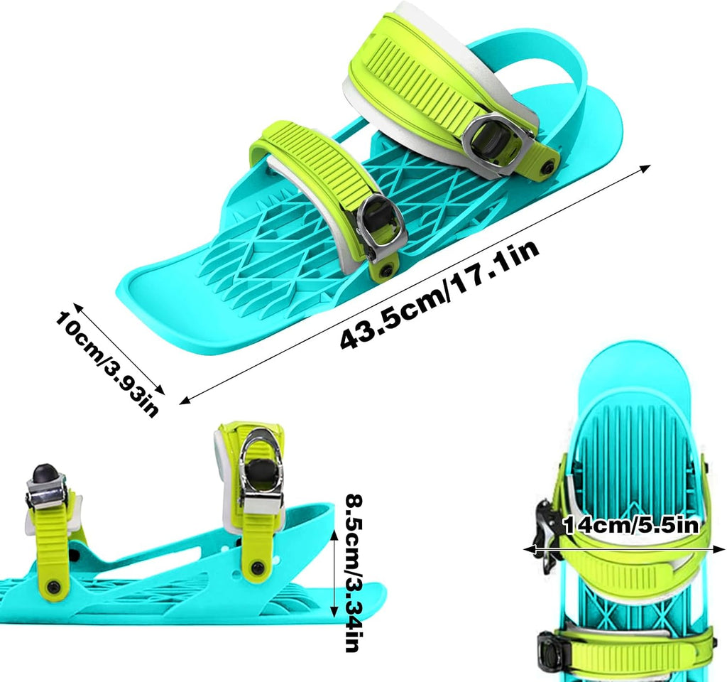Snow Pro - Juego de mini patines cortos de esquí, patines ajustable...