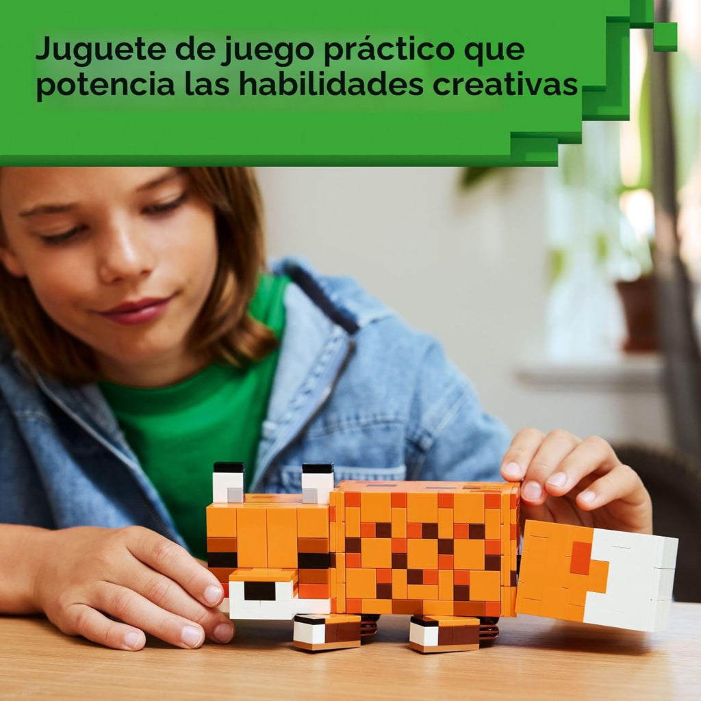 LEGO Minecraft The Fox - Juguete de construcción y simulación para...