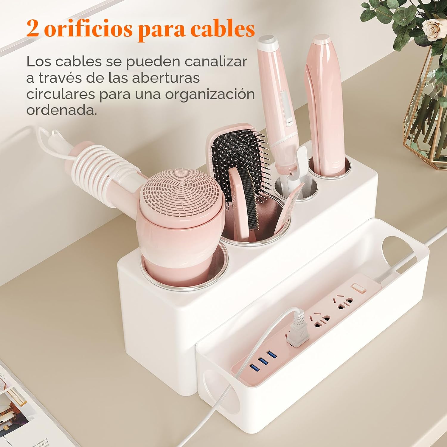 Lifewit Organizador de herramientas para el cabello para tocador, s...