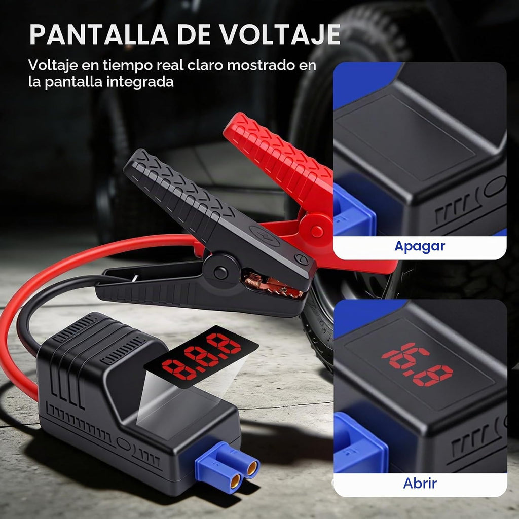Mayspare Abrazaderas de arranque inteligentes EC5 de 10 AWG, clips...
