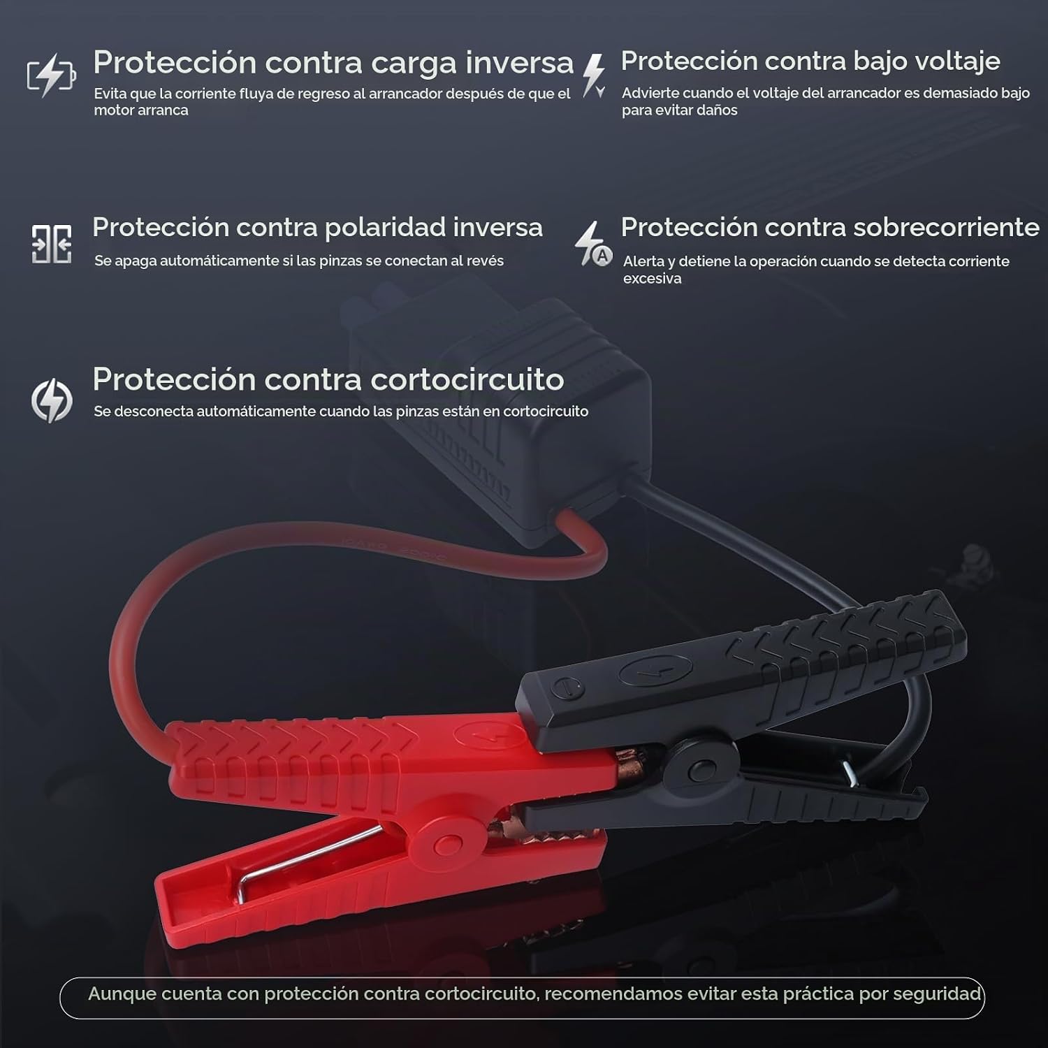Mayspare Abrazaderas de arranque inteligentes EC5 de 10 AWG, clips...