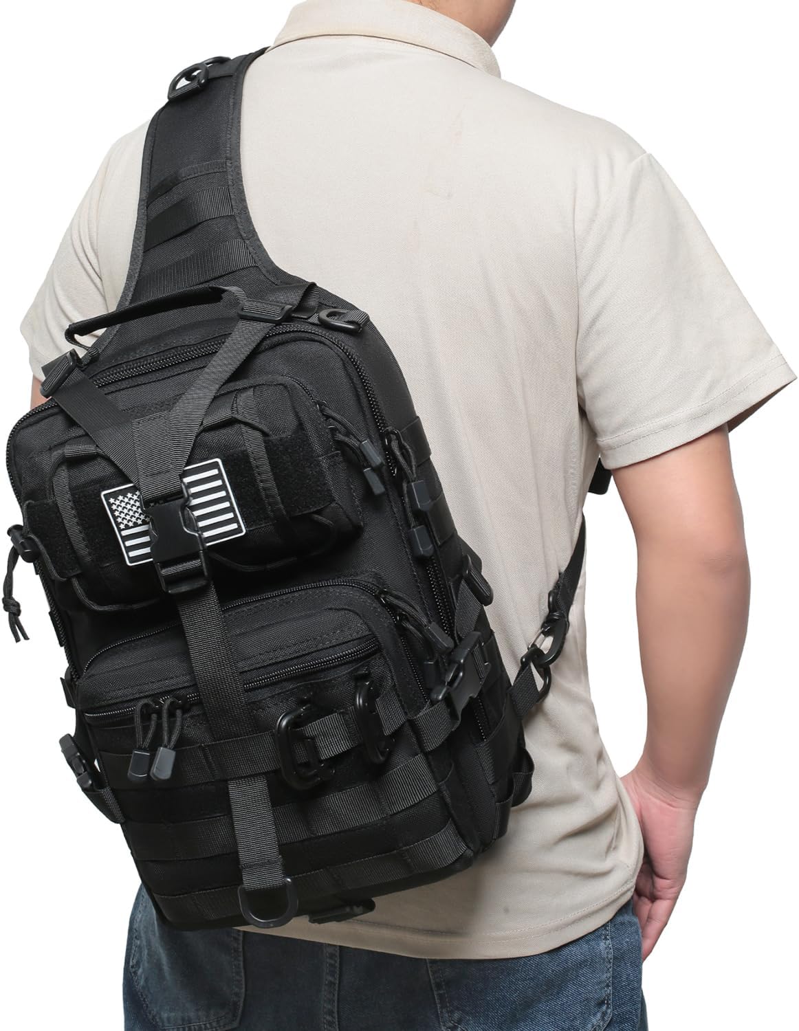 Lemubeane Mochila Táctica con Bandolera Militar Mochila al Hombro M...