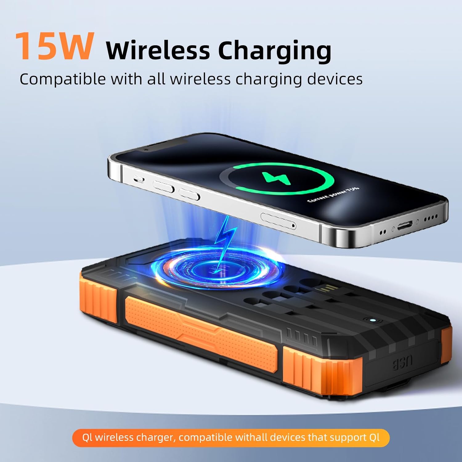 YOLOSKS Cargador solar de 49800 mAh, cargador de teléfono portátil...