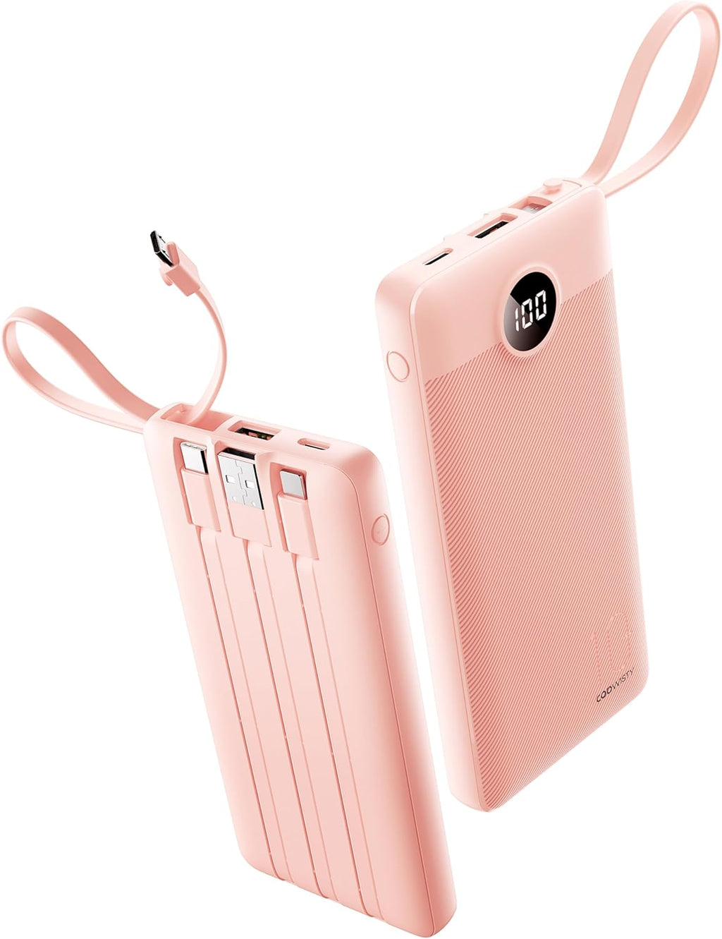 Coowisty Cargador de teléfono portátil, banco de energía delgado de...