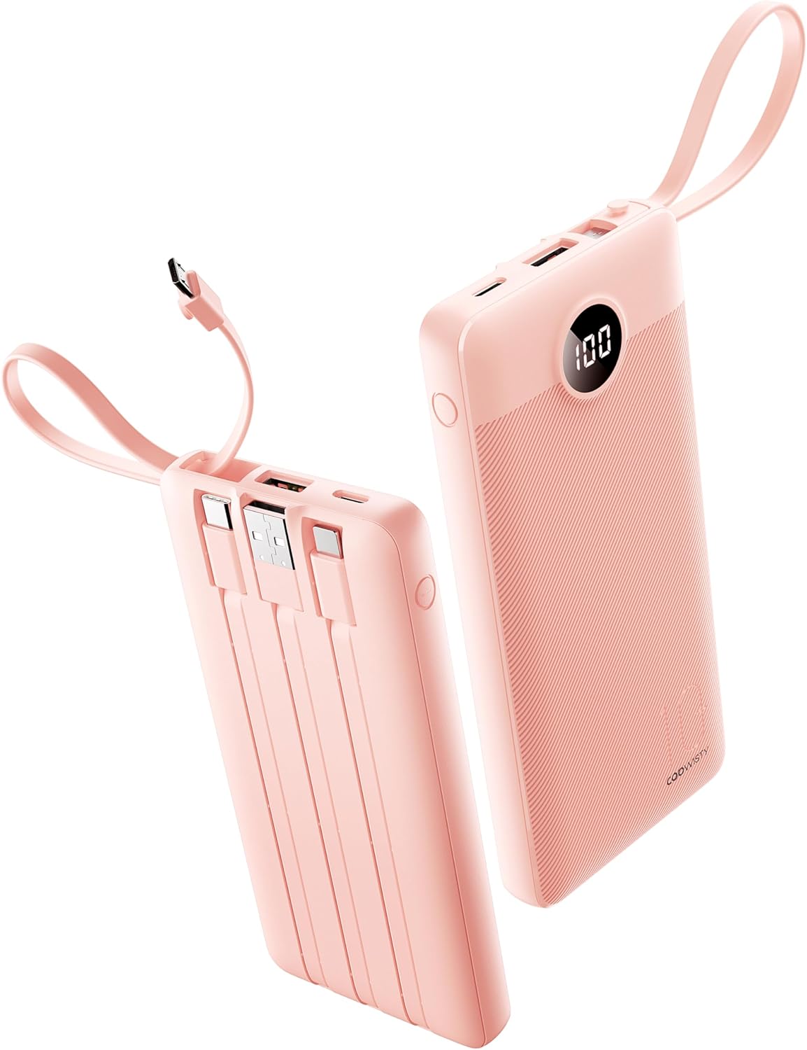 Coowisty Cargador de teléfono portátil, banco de energía delgado de...