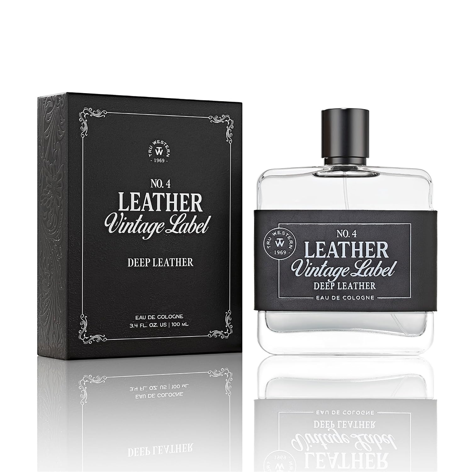 Tru Fragrance Beauty Nº 4 Cuero Vintage Etiqueta Cuero Profundo