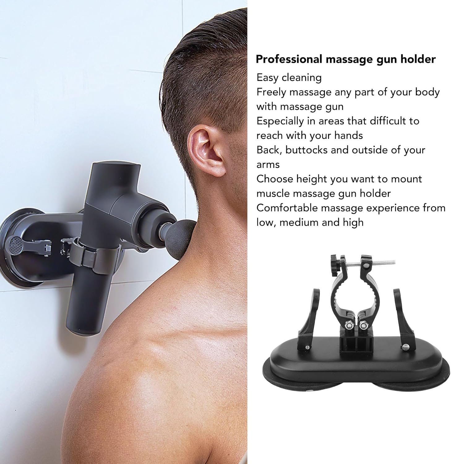 Yosoo Health Gear Soporte para pistola de masaje, montaje en pared,...