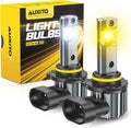 AUXITO Bombillas antiniebla 9006 Switchback de 6500 K blanco frío y...